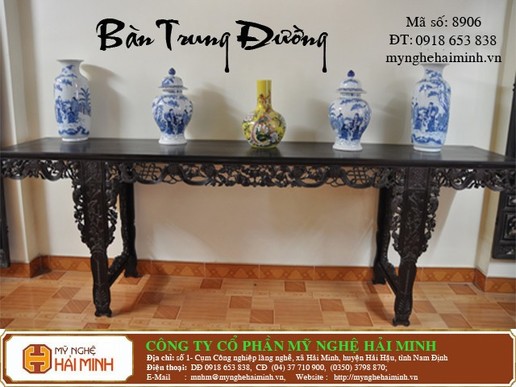 Bàn trung đường gỗ trắc - Mã số: BAN8906