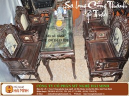 Salon cổng  thành gỗ trắc - Mã số: SAL8864