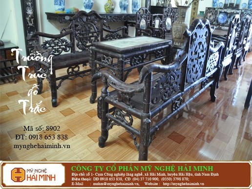 Trường Kỷ Trúc - gỗ Trắc - Mã số: TK8902