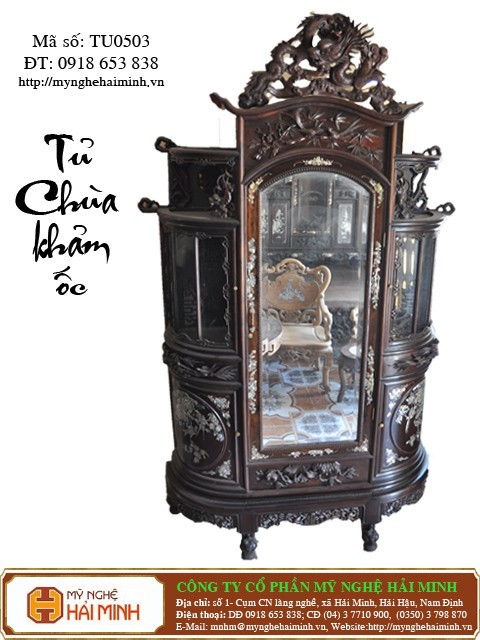 Tủ Chùa  khảm ốc - mã số: TU0503