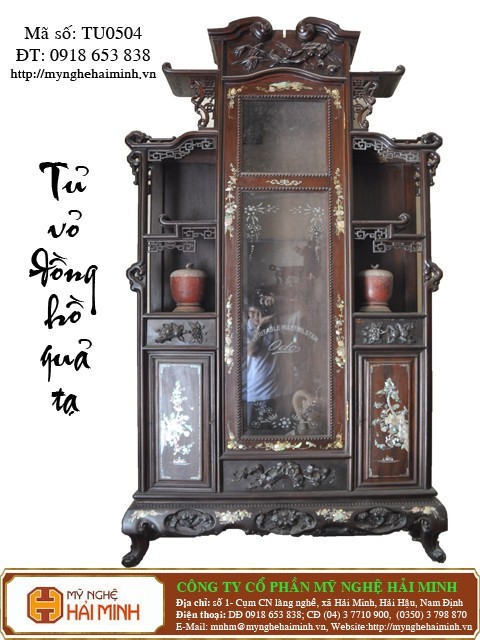 Tủ Vỏ đồng hồ quả tạ - mã số: TU0504