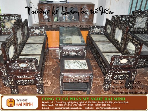  Trường kỷ Tam sơn khảm ốc tứ diện - mã số : TK1605