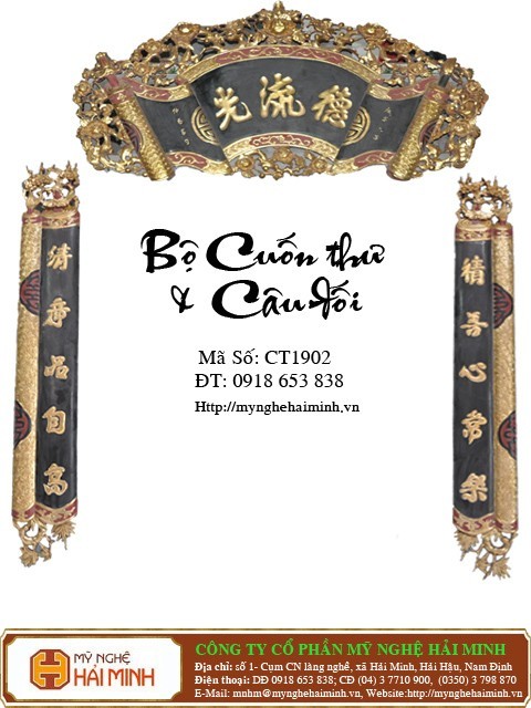 Bộ cuốn thư câu đối - mã số: CT1902