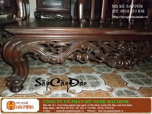 Sập Gụ Cây  Đào -  Mã số:  SAP1926
