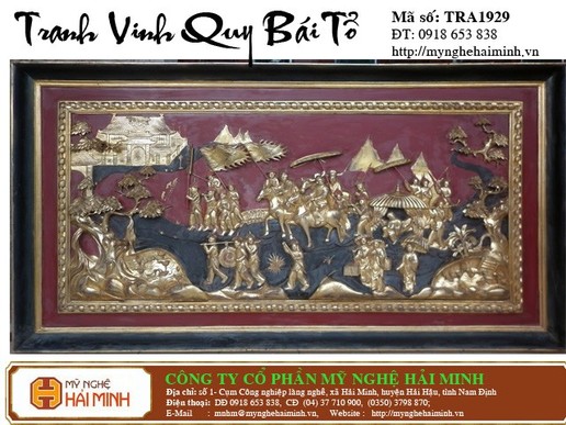 Tranh Vinh Quy Bái Tổ - Mã số: TRA1929