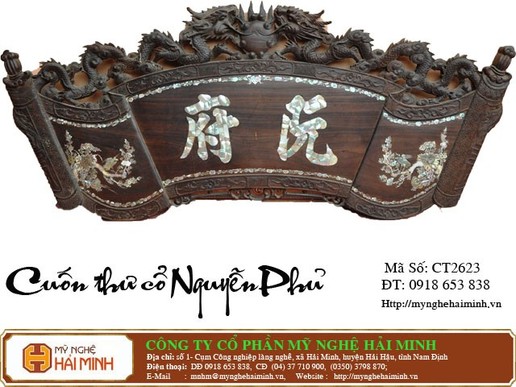 Cuốn thư cổ khảm ốc -  Mã số CT2623