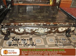 Sập sen vịt khảm ốc -  Mã số SAP3102