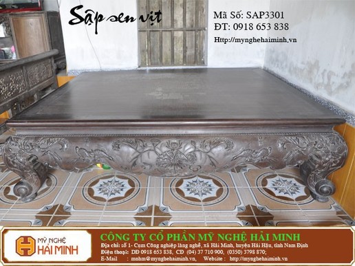 Sập sen vịt -  Mã số SAP3301