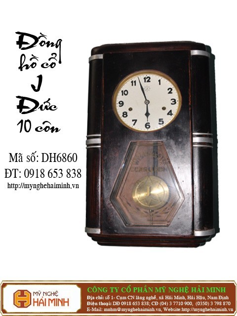 Đồng hồ  cổ J Đức 10 côn  - Mã số: DH6860