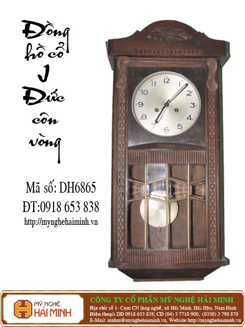 Đồng hồ cổ J Đức  côn vòng   - Mã số: DH6865