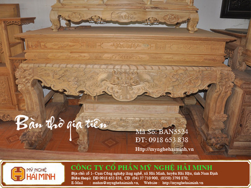 Bàn Thờ Gia Tiên  -  Mã số BAN5524
