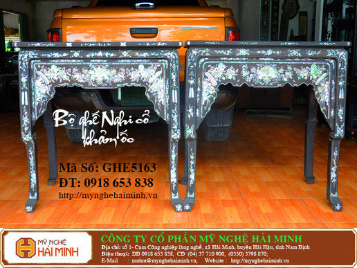 Bộ Ghế Nghi cổ - khảm ốc - Mã số : GHE5163