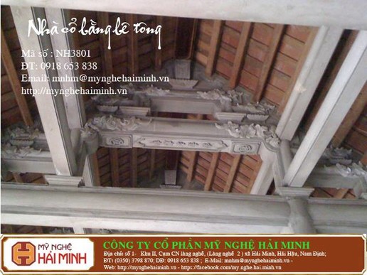 Nhà cổ bằng bê tông xi măng  -  Mã số NH3801