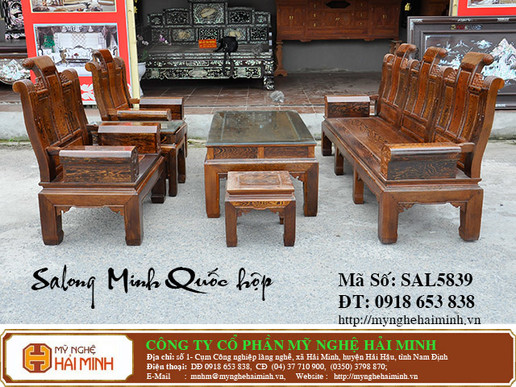 Salon Minh Quốc tay hộp - Mã số SAL5839 