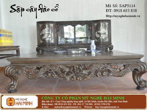 Sập cây đào cổ  -  Mã số SAP5114