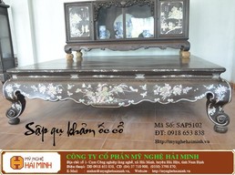 Sập gụ khảm ốc cổ -  Mã số SAP5102