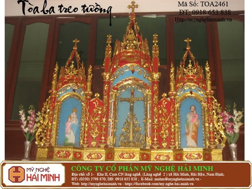 Tòa ba treo tường   -  Mã số TOA2461