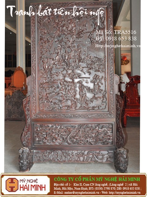 Tranh Bát Tiên Hội Ngộ  -  Mã số TRA5516