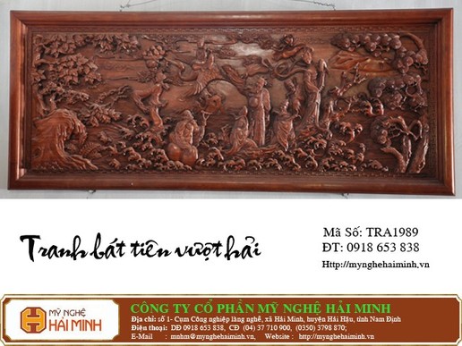 Tranh Bát Tiên Vượt Hải  -  Mã số TRA1989