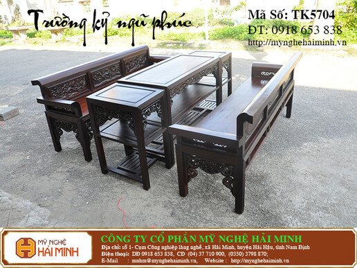 Trường kỷ Ngũ Phúc bộ 5 món - Mã số : TK5704