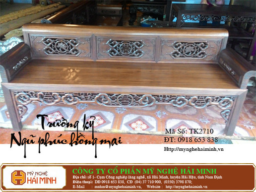 Trường kỷ Ngũ Phúc Hồng Mai  -  Mã số TK2710