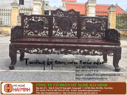 Trường kỷ tam sơn đục trúc nho - Mã số TK5571