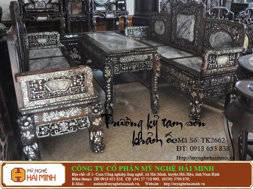 Trường Kỷ Tam Sơn Khảm Ốc  -  Mã số TK2662