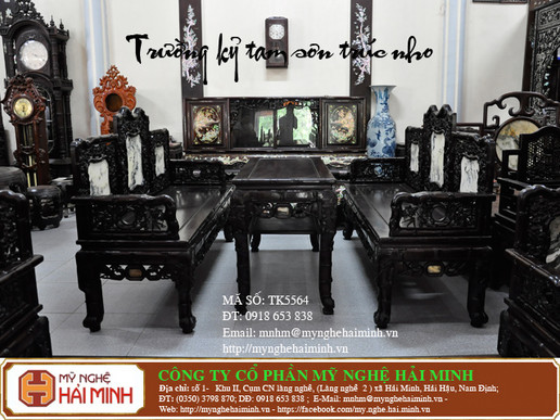 Trường kỷ tam sơn trúc nho - Mã số TK5564