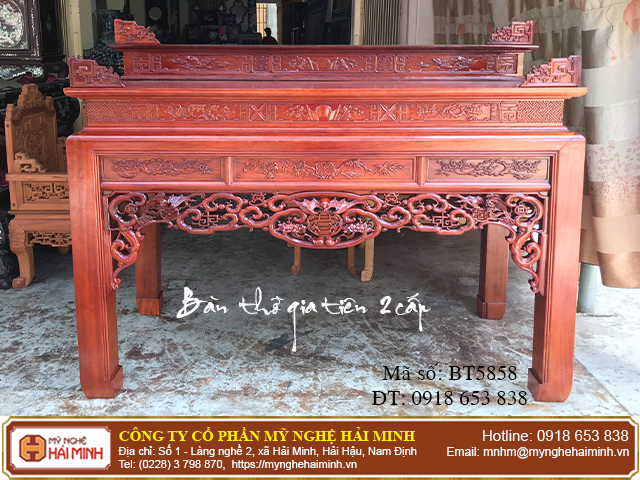 B&agrave;n thờ gia ti&ecirc;n 2 cấp  01